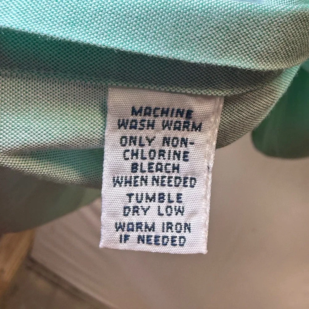 Ralph Lauren Classic Fit Oxford Shirt XXL Green Long Sleeve Button Down Pony